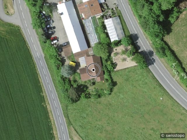 Luftbild der Lage – Schwarzseestrasse 62, 1712 Tafers