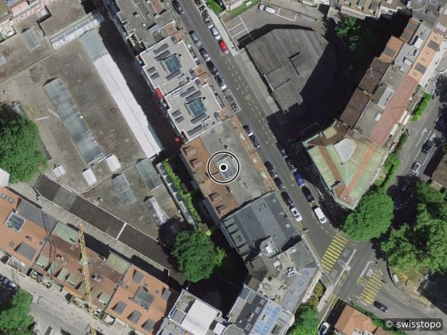 Luftbild Rue Michel Chauvet 10, Genève
