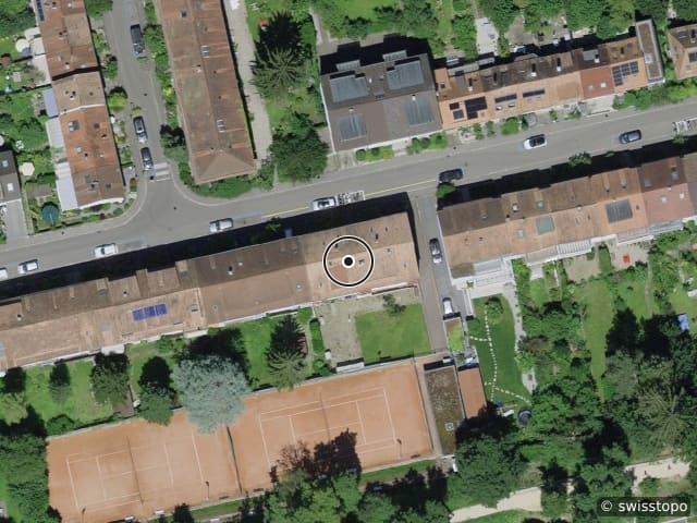 Luftbild der Lage – In den Ziegelhöfen 147, 4054 Basel