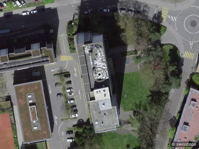 Luftbild der Lage – Mühledorfstrasse 1, 3018 Bern