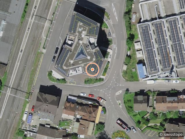 Luftbild Bahnhofstrasse 3, Münchenstein