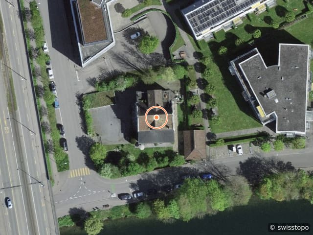 Luftbild Ritterquai 17, Solothurn