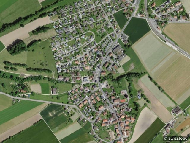Luftbild Courgevaux