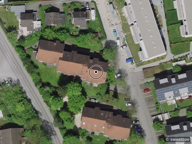 Luftbild der Lage – Kirchmattstrasse 9, 4226 Breitenbach