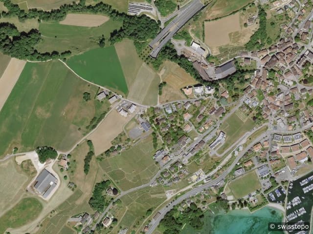 Luftbild St. Aubin Sauges