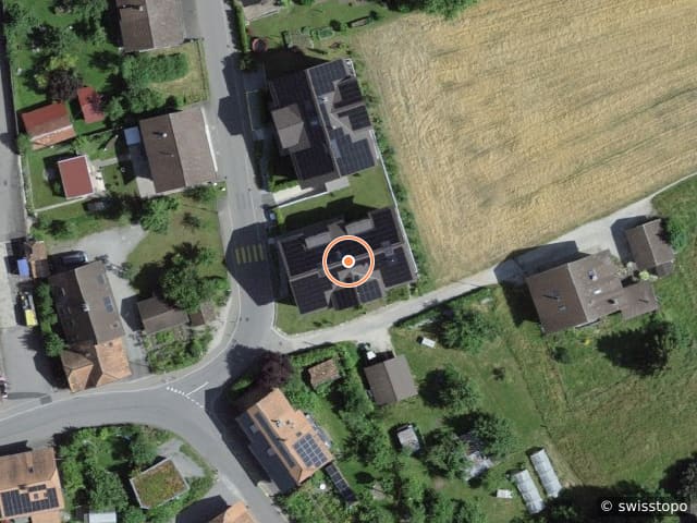 Luftbild Allmendstrasse 2, Mühlethurnen