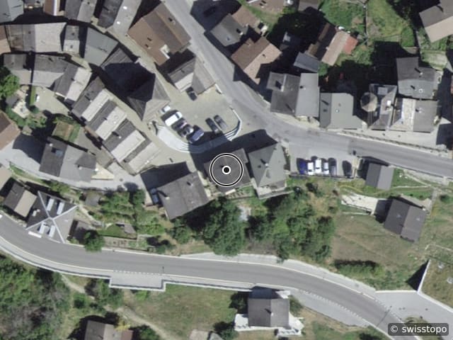 Luftbild Place de la Tour 22, Vissoie