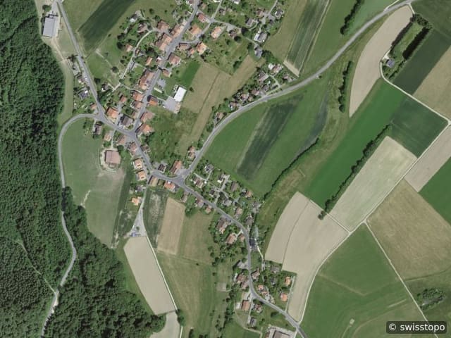 Luftbild der Lage – 1058 Villars-Tiercelin