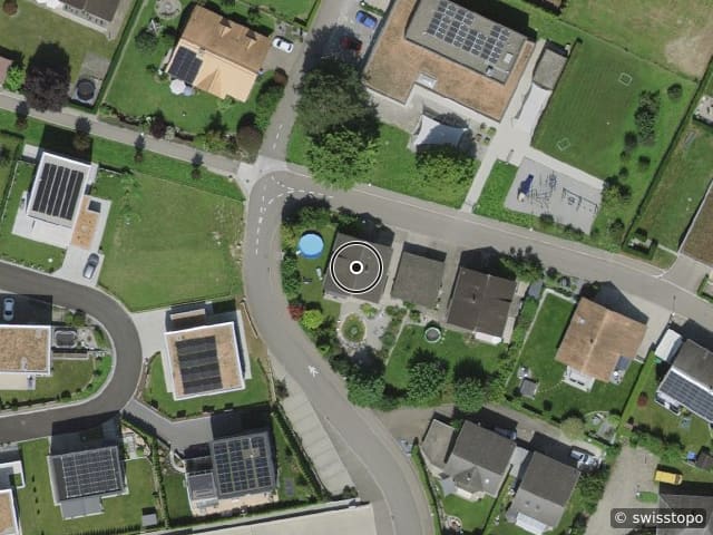 Luftbild der Lage – Fliederweg 2, 8580 Amriswil