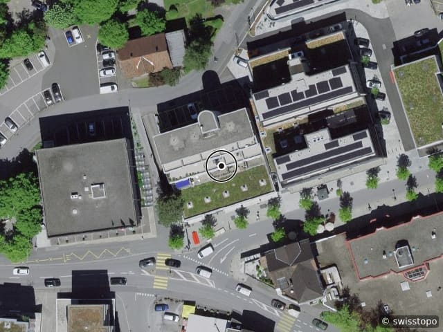 Luftbild Bahnhofstrasse 54, Buchs