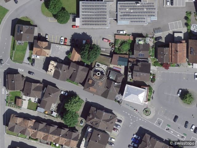 Luftbild der Lage – Hauptgasse 42, 9050 Appenzell