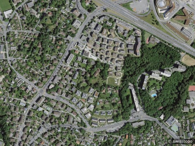Luftbild Avenue de Beaumont 76, Lausanne