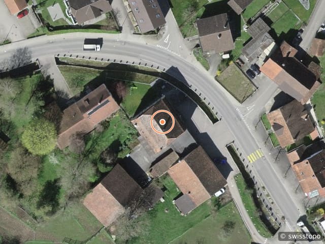 Luftbild Route des Rangiers 12, Cornol