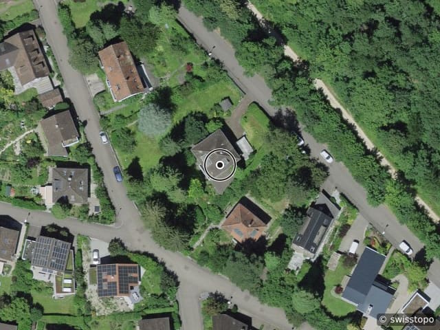 Luftbild der Lage – Bodenweg 60, 4144 Arlesheim