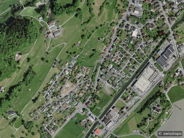 Luftbild Ort s Kanalstrasse 31, Rüthi (SG)