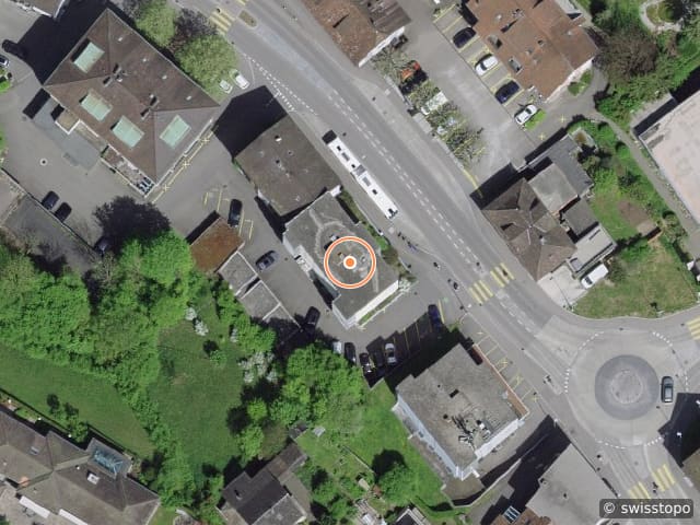 Luftbild der Lage – Baslerstrasse 85, 4632 Trimbach