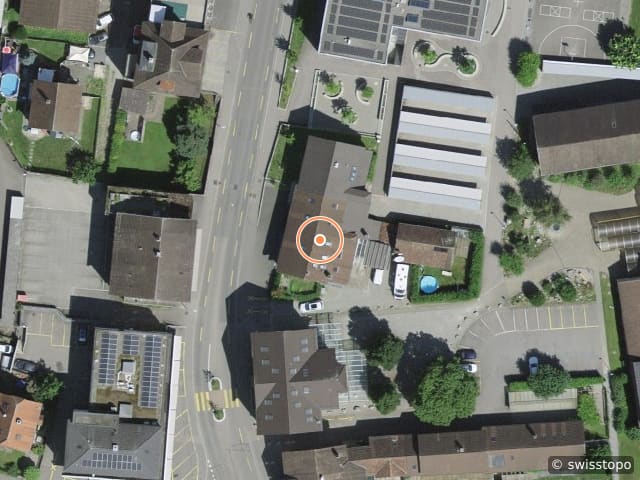 Luftbild der Lage – Dorfstrasse 22, 5040 Schöftland