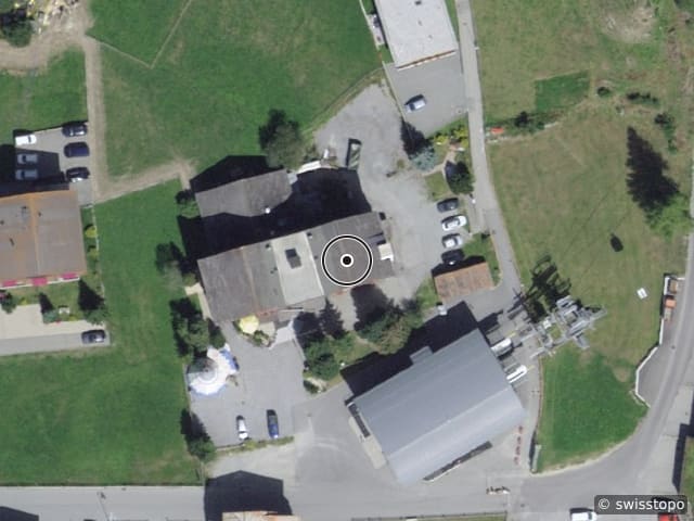 Aerial view of the location – Seilbahnstrasse 21, 3910 Saas-Grund