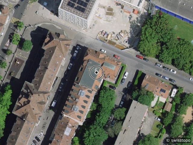 Luftbild Rue des Peupliers 26, Genève