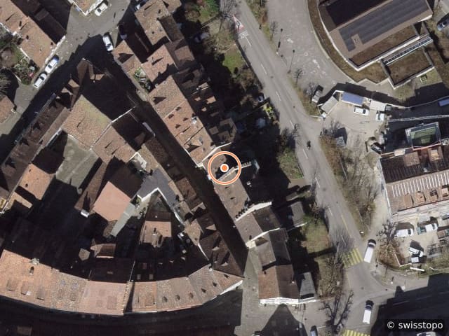 Luftbild der Lage – Obergass 10, 8260 Stein am Rhein