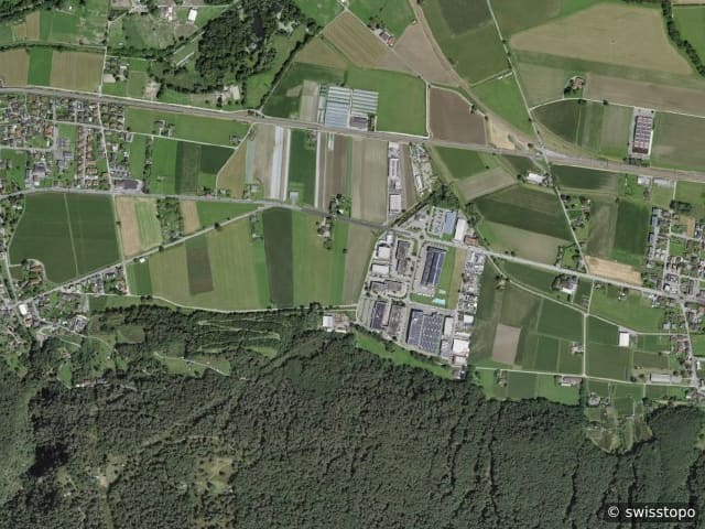 Luftbild der Lage – Locarno
