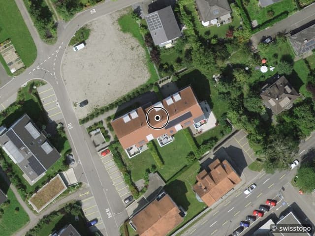 Luftbild der Lage – Wiesenstrasse 59, 8552 Felben-Wellhausen