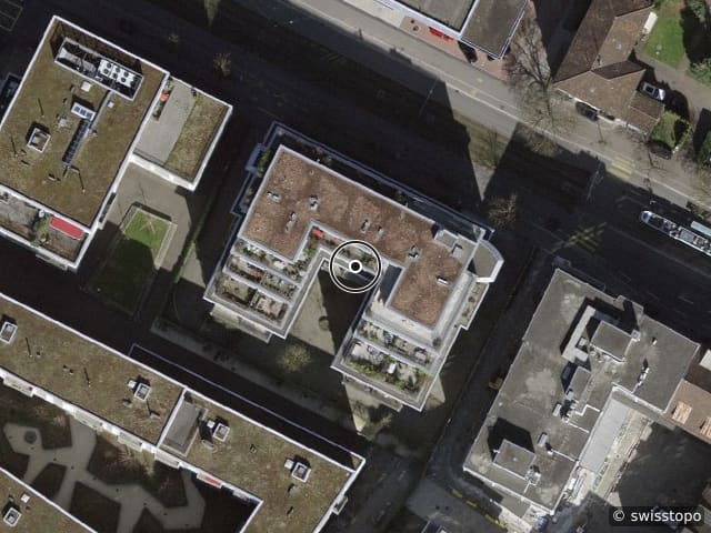 Luftbild Badenerstrasse 595, Zürich