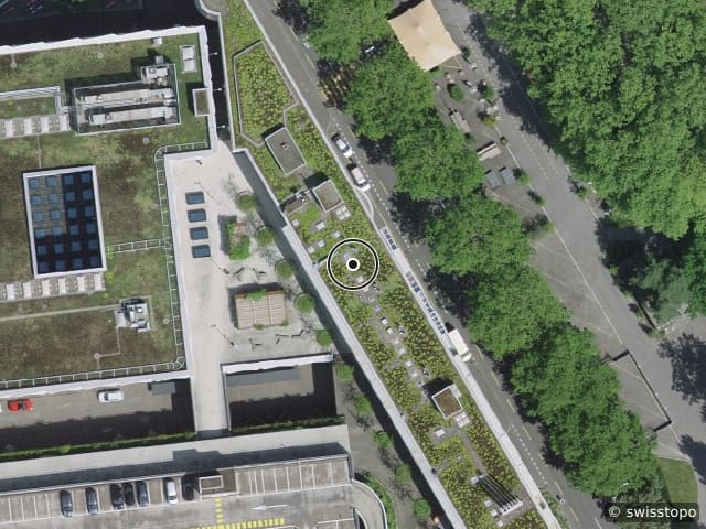 Luftbild der Lage – Inseliquai 8, 6005 Luzern