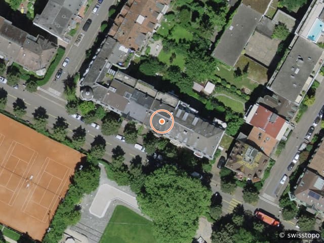 Luftbild Gundeldingerstrasse 91, Basel