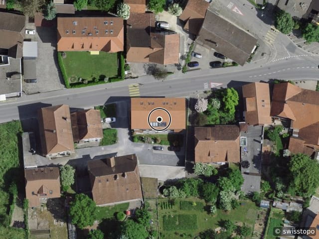 Vista aerea della posizione – Gerbegasse 16, 3210 Kerzers