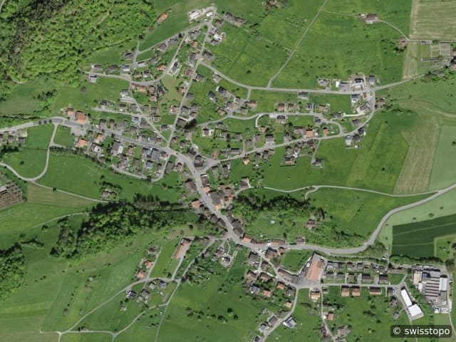 Luftbild der Lage – 4234 Zullwil
