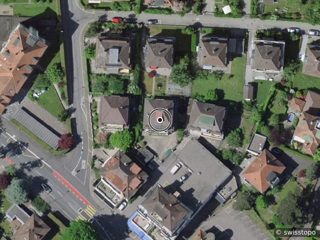 Luftbild der Lage – Route du Jura 17, 1700 Fribourg