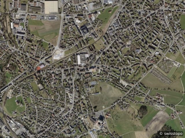 Luftbild: das Gebiet