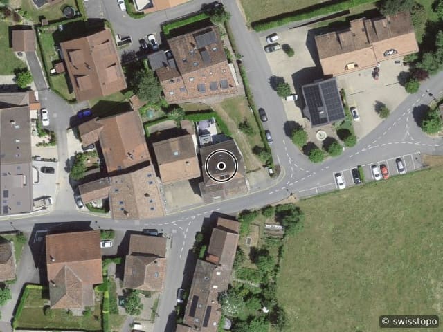 Vista aerea della posizione – Rue du Temple 23, 1031 Mex