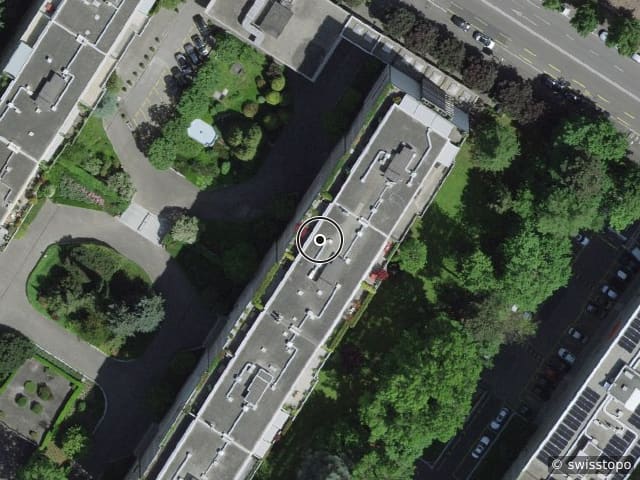 Luftbild Route de Florissant 72, Genève