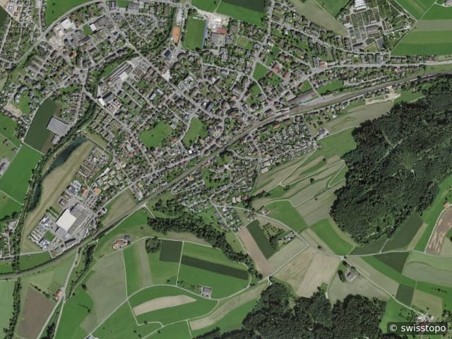 Luftbild: das Gebiet