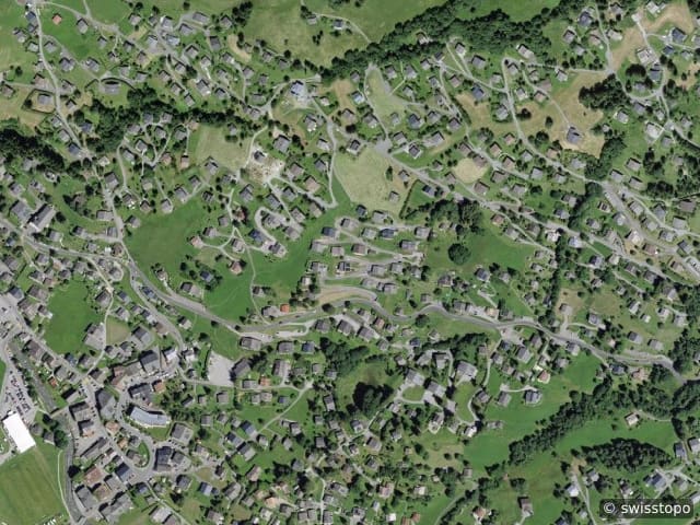 Luftbild Chemin de l'Étoile 2, Les Diablerets