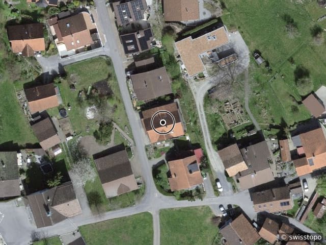 Luftbild der Lage – Kirchenackerstrasse 4, 8757 Filzbach