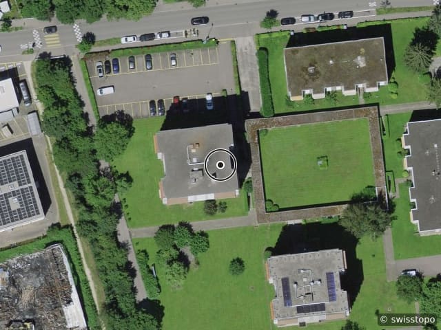 Luftbild der Lage – Im Wilacker 19, 4106 Therwil