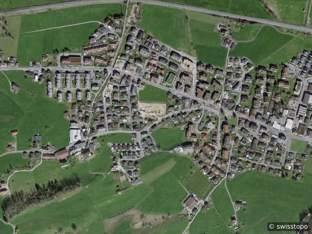 Luftbild Galgenen (SZ)