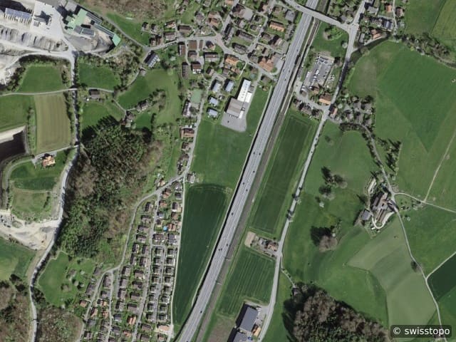 Luftbild Oberwangen b. Bern