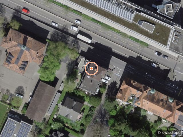 Luftbild der Lage – Eigerstrasse 42, 3007 Bern