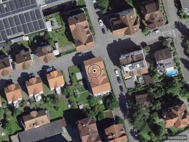 Luftbild Washingtonstrasse 23, Rorschach
