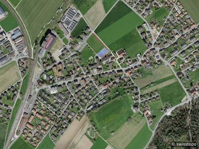 Luftbild Busswil bei Büren