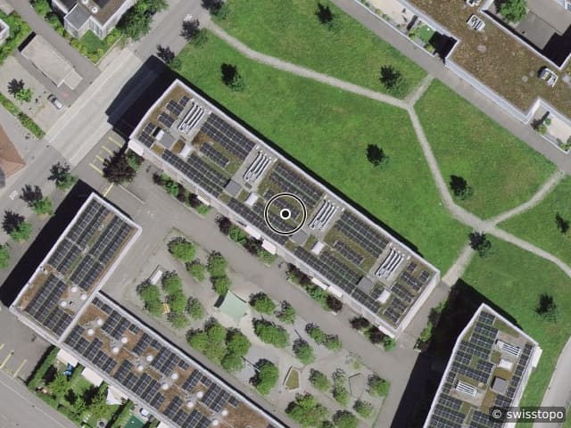 Luftbild Aarenaustrasse 16, Aarau