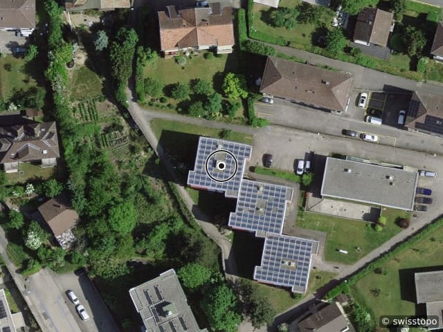 Vista aerea della posizione – Rue des Charmettes 31, 2000 Neuchâtel