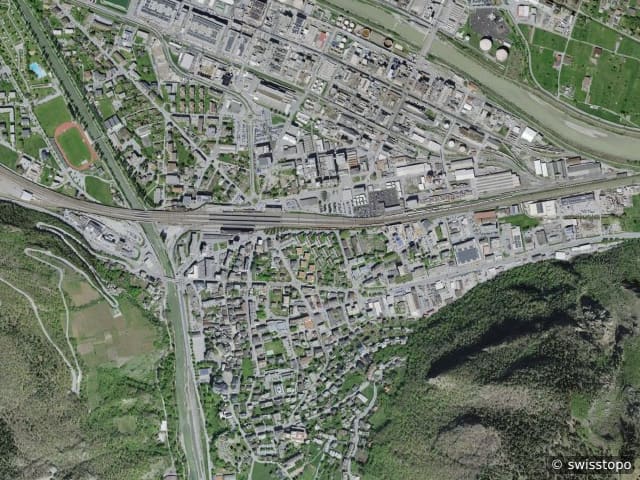 Luftbild Visp