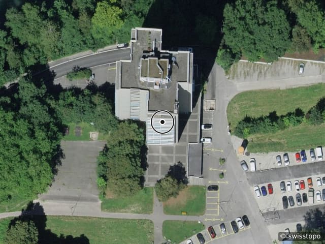 Aerial view of the location – Im Brisgi 20, 5400 Baden