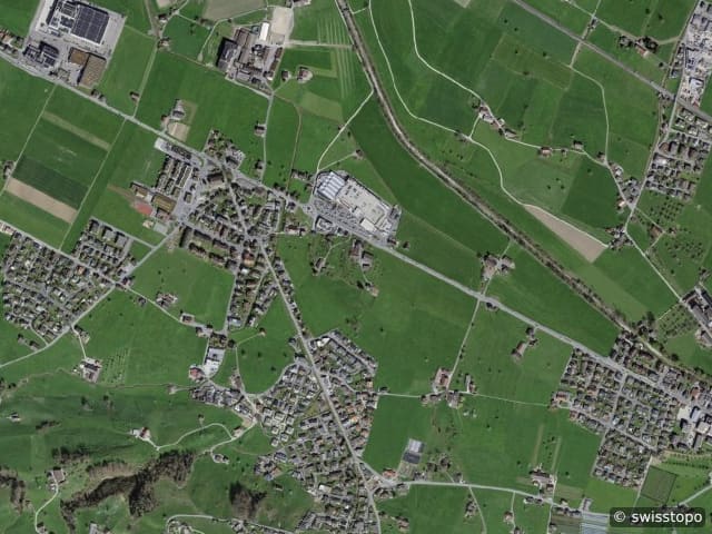 Luftbild Galgenen SZ
