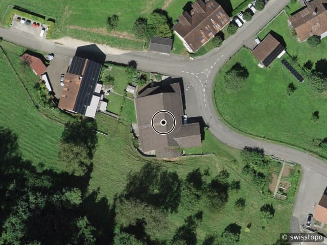 Vista aerea della posizione – Schulstrasse 2, 5028 Ueken